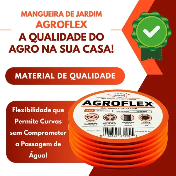 Mangueira Agroflex — Demonstração do sistema antitorção