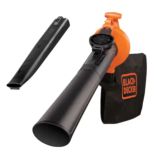Black+Decker BV2500 — Saco coletor de 40L com folhas trituradas