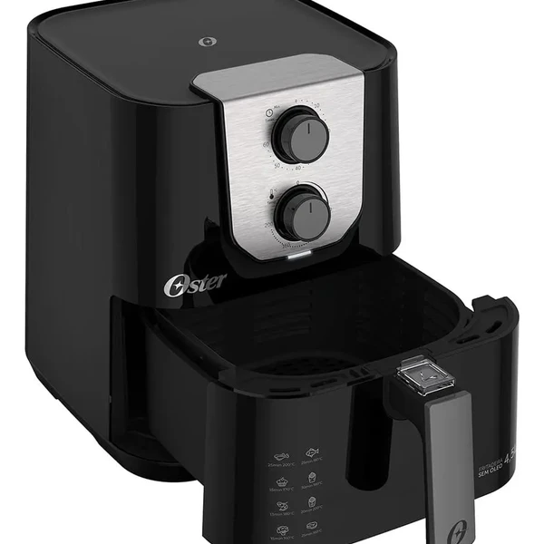 Air Fryer Oster — Detalhe dos controles