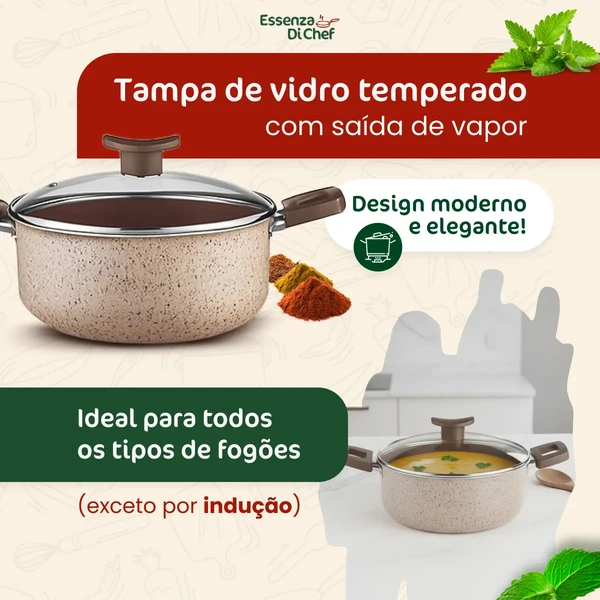 Tampa de vidro com silicone removível